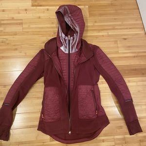 Lululemon burgundy multipurpose jacket